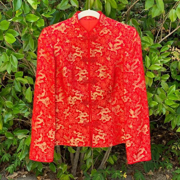HOST PICK! Chinese Dragon Custom Made Jacket EUC - Picture 3 of 8